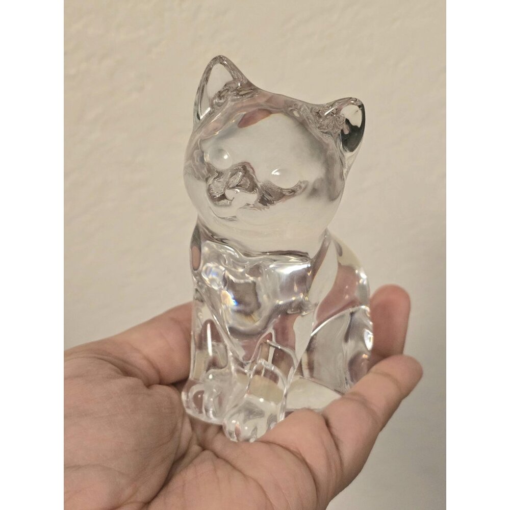 Princess House Crystal Cat Figurine